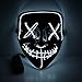 Halloween Costume Festival Parties Scary Mask LED Light Up Masks Black and Red