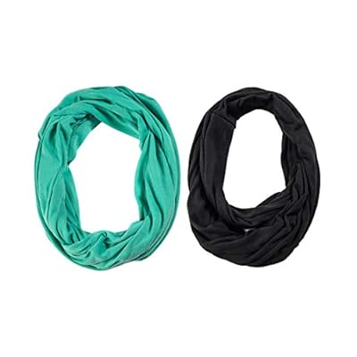 Niaiwei Women's Zipper Pocket Scarf Solid Color Stretcy Travel Scarves Niaiwei Women's Zipper Pocket Scarf Solid Color Stretcy Travel Scarves