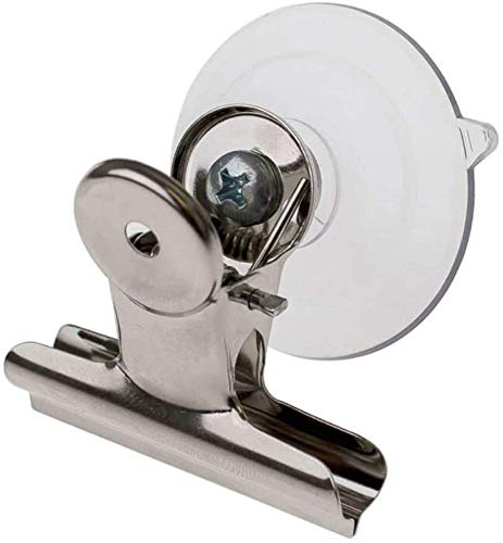 Dzina Bulk Suction Cups with Bulldog Clips | Home Living Room Window Door Show Sucker Clamp 45mm Pack of 2