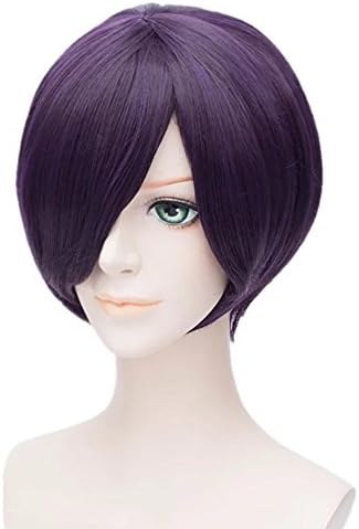 Sliver Soul Gintama Takasugi Shinsuke Cosplay Short Purple Wig
