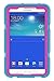 Hocase Galaxy Tab E Lite 7.0 (2016) Case, Rugged Heavy Duty Kids Proof Protective Case for Galaxy Tab E Lite 7.0 SM-T113NDWAXAR/SM-T113NYKAXAR - Sky Blue/Deep Pink