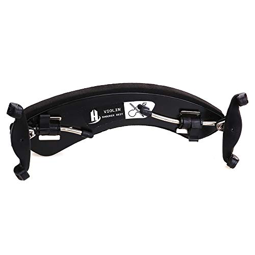 NANYI Violin Shoulder Rest 4/4 Collapsible Adjustable 3/4 Size Violin niversal Type Violin Parts soft Safety Easy to use, High strength sponge (Black) (B) - Thumbnail 6