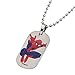 Marvel Comics Boys' Stainless Steel Spiderman Dog Tag Chain Pendant Necklace, 16