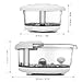 Foot Spa/Bath Massager with Heat Bubbles Vibration 3 in 1 Function, 4 Masssaging Rollers Pedicure Tired Feet Stress Relief Help Sleep Home Use