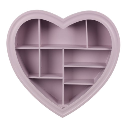 Salco 40 cm Heart Shaped Shelf Unit Pink Amazon.co.uk Kitchen & Home