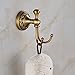 Rozin Antique Brass Bathroom Robe Towel Hook Wall Mounted Clothes Hanger
