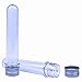 Rainbow-B 25pcs 25x140mm （45ml ） Clear Plastic Test Tubes with Caps, with 1 Sheet of 32 Label Sticker for Bath Salt Vials，Party, Candy Storage, Scientific Experiments