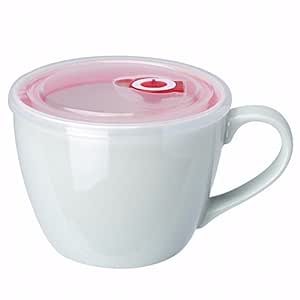 WU-Mug El Gran tazón de Fideos instantáneos japoneses con Tapa ...
