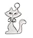 Handmade Cat Charms with Crystal Accents - 6 Pack of Assorted Cat Charms (Exclusive Offer)