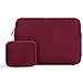 Hseok Laptop Sleeve 13.3-14 inch Case with Small Pouch, Neoprene Computer Bag Compatible with MacBook Pro 14