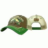 John Deere Farm and Co-Op Mesh Brown Frayed Hat