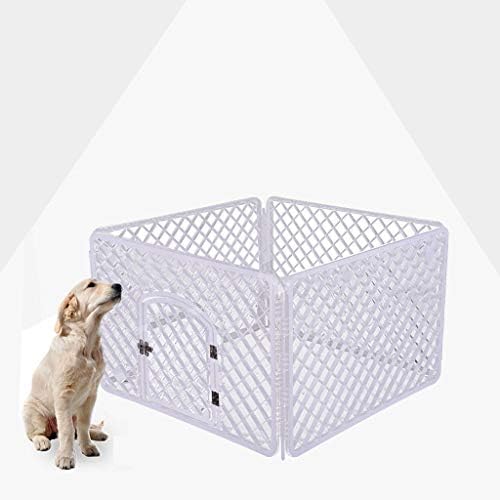 Heavy Duty Foldable PP Pet Dog Puppy Cat Exercise Fence Barrier Playpen Kennel, Rabbit Pig Hutch Run Enclosure, Outdoor & Indoor - 35.4 x 35.4 x 23.6 inche 4 Panel