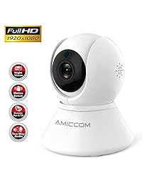 Cámara WiFi 1080P con sistema de cámara de seguridad, cámara inalámbrica para interiores de 2,4 GHz con visión nocturna de audio de 2 vías, crucero automático, rastreador de movimiento, alerta de actividad, compatible con iOS Android Windows