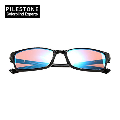 COLORBLIND CORRECTIVE GLASSES BY PILESTONE CANADA TP-012 (Type A) for Red/Green Colour Blindness - Mild, Moderate and Strong Deutan and Mild, Moderate Protan