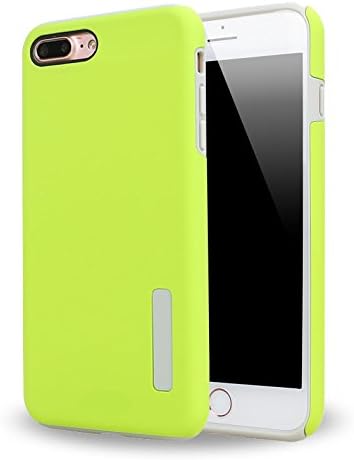 iPhone 7 Plus Case, Keach DualPro SHINE Case [Shock Absorbing] Cover fits Apple iPhone 7 Plus-Pink (i7P Light Green)