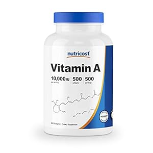 Nutricost Vitamin A 10,000 IU, 500 Softgel Capsules