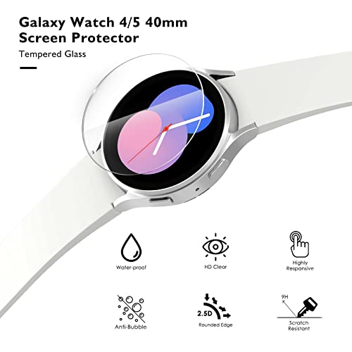 4 Pack Galaxy Watch 4 / Galaxy Watch 5 Screen Protector 40mm, KIMILAR