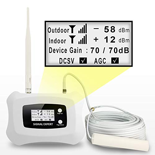 ATNJ AS-P1 PCS 1900 Cell Phone Signal Booster 3G UMTS 4G LTE 1900 B2 Celluar Mobile Phone Repeater Smart Amplifier for Home Boost Calling Talk Voice and Internet