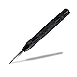 Jelbo Automatic Center Punch Hole Tool, 5inch Spring Loaded Crushing Hand Tool for Window, Steel, Wood, Plastic, Metal, Glass, Leather, Walls Drilling Positioning