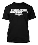 Installing Muscle - Please Wait Men's T-shirt