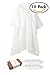 Zoophyter “Rain-Proof King” 10pcs Adult Emergency Disposable Rain Poncho, Individual Packed(Clear White)