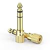 UGREEN Twee Audio Jack Adapter 6.35mm Male naar 3.5mm Female Vergulde AUX Stereo Adapter voor Hoofdtelefoon, Piano…