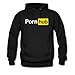 Pornhub Logo Men's Hoodie by Spreadshirt, XL, black