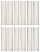 Creative Hobbies 1751 - Set of 12, 4 Inch Tall White Plastic Candle Covers Sleeves Chandelier Socket Covers ~Candelabra Base