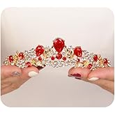 JWICOS Wedding Tiara for Women and Brides Princess Crowns and Tiaras for Bride Rhinestone Birthday Crown Headband Crystal Costume Party Prom Tiara Hair Accessories