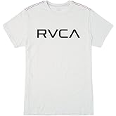 RVCA Mens Red Stitch Graphic Crew T-Shirt