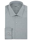 DKNY Slim Fit Natural Cotton Stretch Pinpoint Dress Shirt