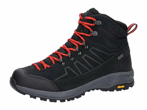Brütting Mount Sellery, Botas de Trekking Unisex Adulto, Negro Rojo, 38 EU