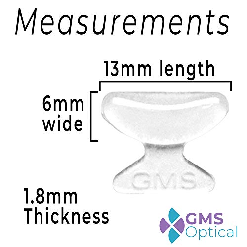 GMS Optical Silicone Adhesive Butterfly Nose Pads for Glasses