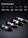 LUOMON Men's Polarized Wrap-Around Sport Sunglasses Al-Mg Aloy Black Frame/Grey Lens Unbreakable Frame LM8179