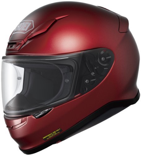 Shoei Metallic RF-1200 Street Racing Motorcycle Helmet - Wine Red / Large