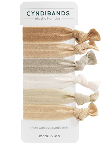 Cyndibands elastic hair ties (blonde) 6 hair ties