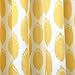 DriftAway Allen Ikat Polka Dot Room Darkening and Thermal Insulated Grommet Unlined Window Curtains Set of 2 Panels 52 Inch by 84 Inch Yellow