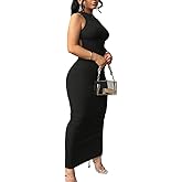 Nimsruc Women Summer Sexy Bodycon Maxi Dress Casual Long Dresses