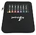 Lighted Crochet Hooks with Case Value Pack 9/pkg Set LED Lite Hooks - Ergonomic Soft Grip Handle Needles for Arthritic Hands & Organizer. Color Coded Illuminated Set of 9 Hooks Size 2,5mm To 6,5mm