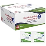 Dynarex Alcohol Prep Pad Sterile, Medium, 200 count
