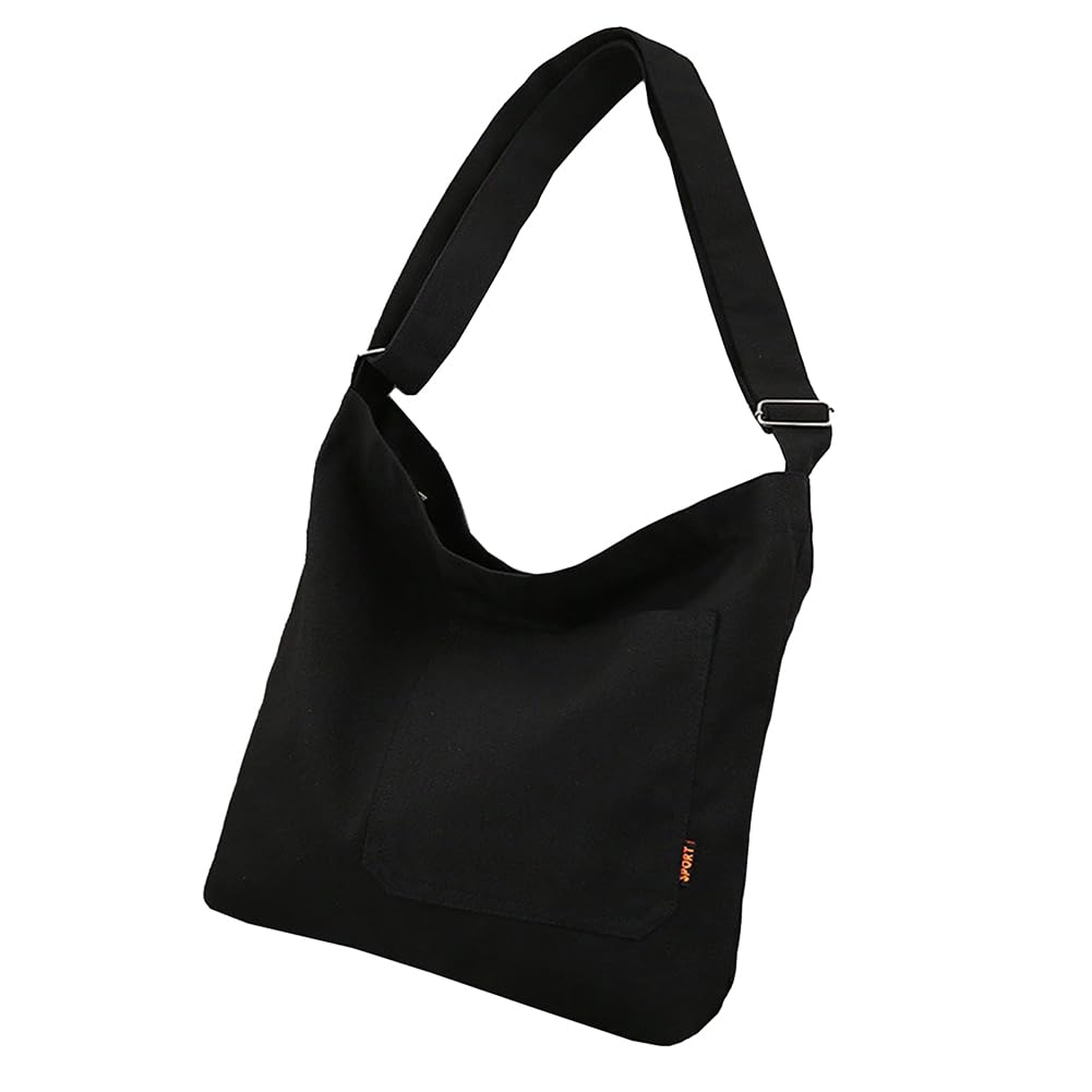 [RUMIERE] トートバッグ キャンバス ショルダーバッグ 大容量 通勤 通学 斜めがけ メンズ レディース (ブラックB)商品画像