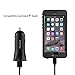 Fleeken iPhone USB Car Charger, 24W/4.8A Dual Port Car Fast Charger Adapter with 1-Pack 3 foot Lightning to USB Cord for iPhone X 8 Plus 8 7 Plus 7 6S Plus 6 S 5S 5C 5 SE
