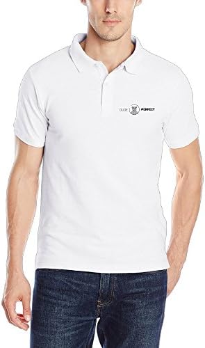 Men's Dude Perfect Panda Logo Solid Uniform Short Sleeve Polo Shirt Small