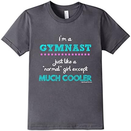 Kids Golly Girls: I'm a Gymnast T-Shirt 8 Asphalt