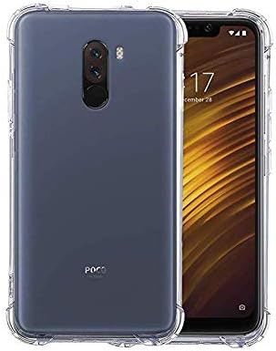 X wox Corner Protection Bumper Back Cover for Xiaomi Poco Pocophone F1 (Transparent)
