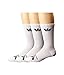 adidas Skateboarding Men's AS Skateboarding Crew - 3-Pack White/Black Sock