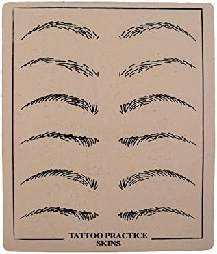 Tattoo Practice Skin 5 Pcs Cosmetic Permanent Makeup Eyebrow Tattoo Practice Skin Supply Fake Eyebrow For Makeup Tattoo Practice Fake Skin Experienced