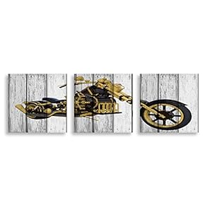 Vehicle on Vintage Wood Background Home Artwork for...