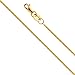 14k Yellow OR White Gold 0.8mm Braided Wheat Chain Necklace with Lobster Claw Clasp