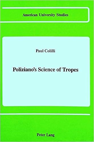 Amazoncom Polizianos Science Of Tropes American - 